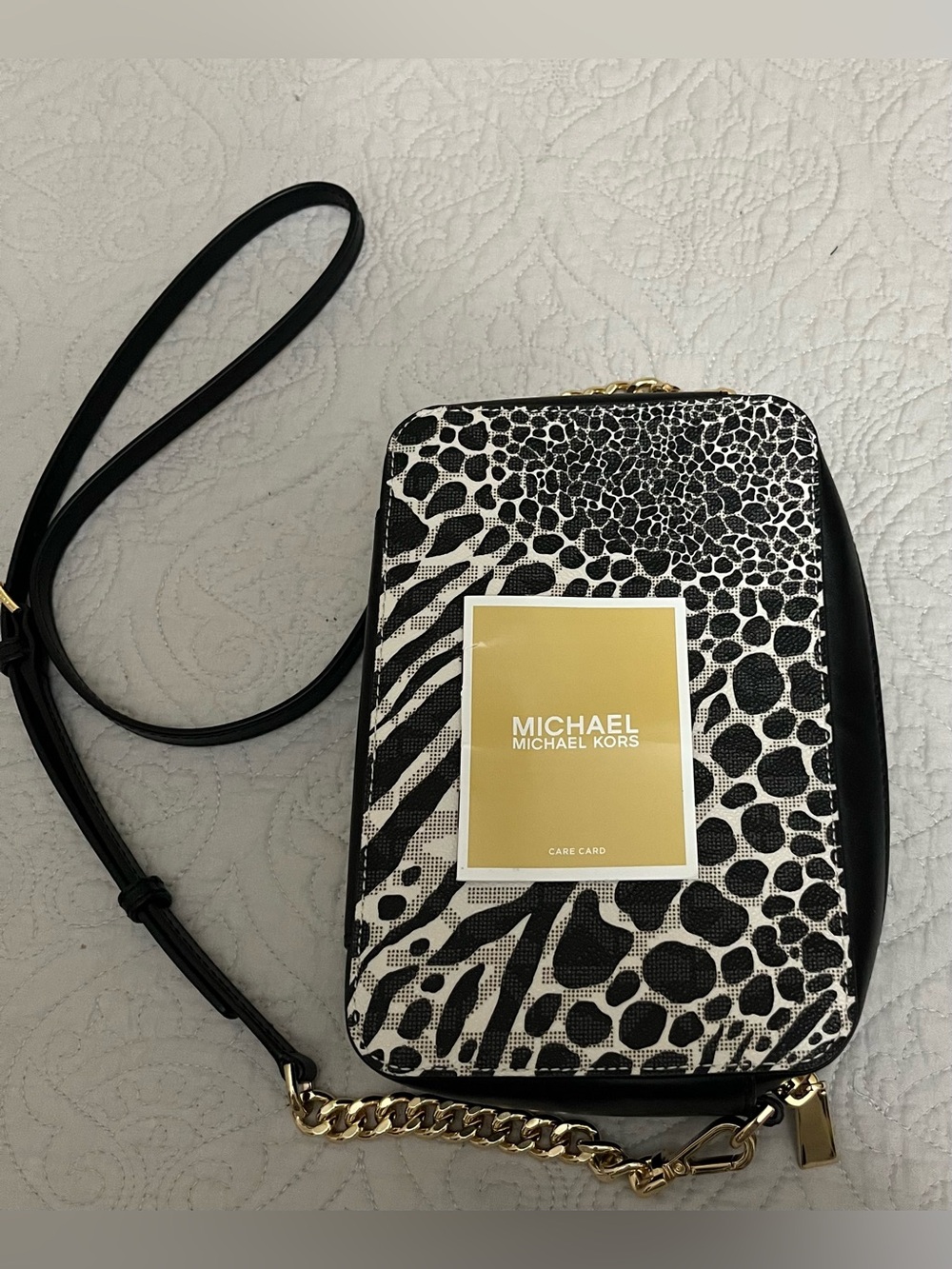 MICHAEL MICHAEL KORS CHEETAH LEATHER BAG NWOT - Picture 14 of 16